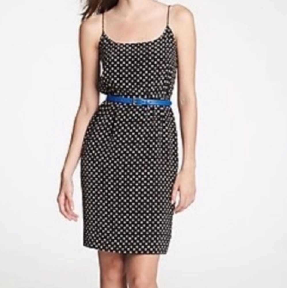 J Crew Black Polka Dot Dress